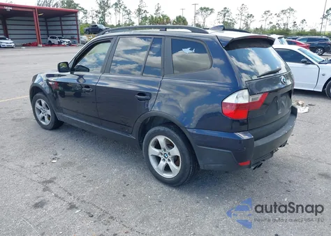 2007 BMW X3 3.0Si z USA, uszkodzony, nr VIN WBXPC93447WF05254